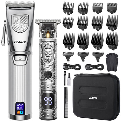 AuraMivo™ GLAKER Professional Cordless Hair Clippers & Trimmer Kit