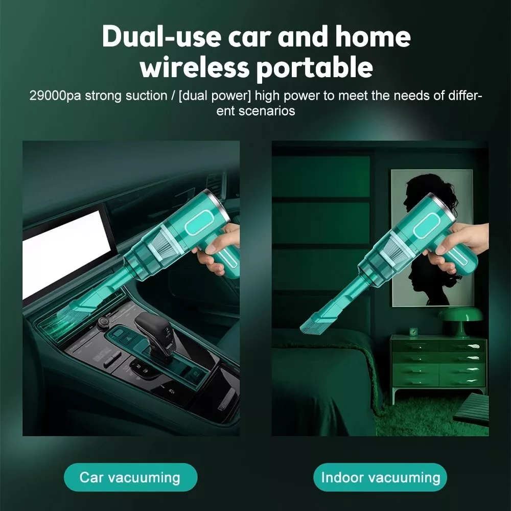 AuraMivo 29000Pa Cordless Handheld Mini Vacuum Cleaner for Car & Home