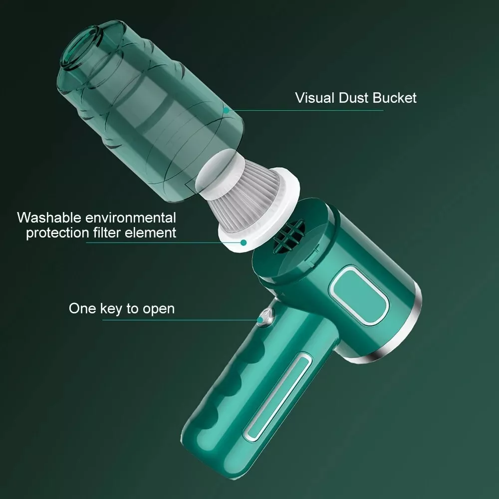 AuraMivo 29000Pa Cordless Handheld Mini Vacuum Cleaner for Car & Home